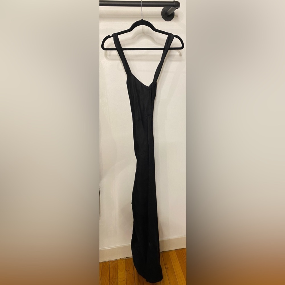 Reformation Autumn Linen Jumpsuit In Black - Picture 6 of 8